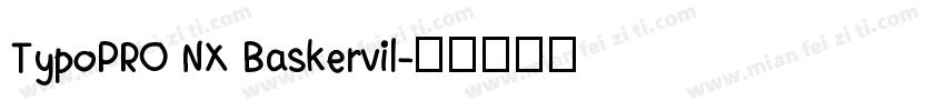 TypoPRO NX Baskervil字体转换
